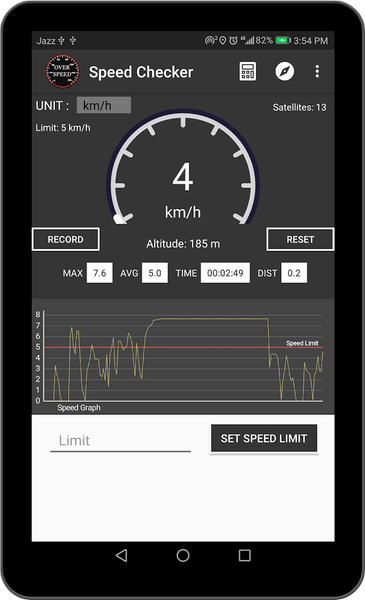 Speed Meter Over Speed Check - Image screenshot of android app