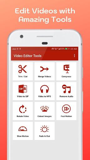 MP۴ Video Editing App - Online Video Editor Tools - عکس برنامه موبایلی اندروید