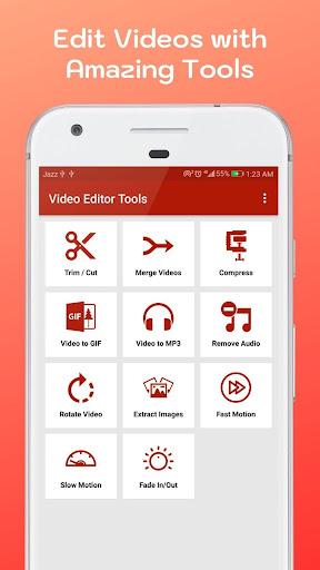 MP4 Video Editing App - Online Video Editor Tools - Image screenshot of android app