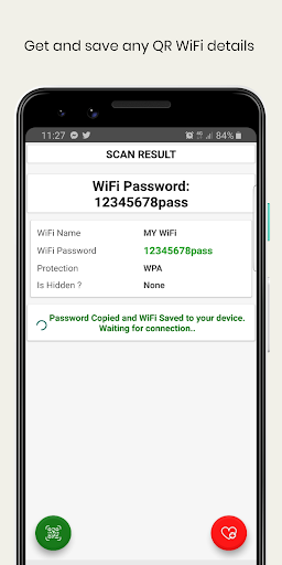 WiFi QrCode Password scanner - عکس برنامه موبایلی اندروید