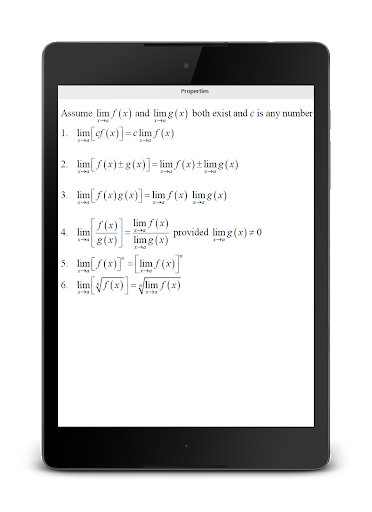 All Math Formulas - عکس برنامه موبایلی اندروید