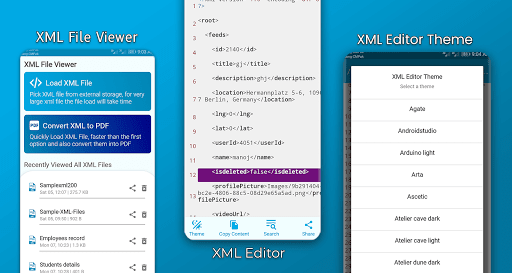 XML Viewer: XML to PDF - عکس برنامه موبایلی اندروید