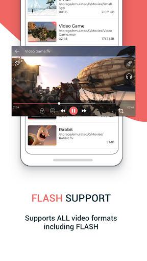 Flash Player for Android (FLV), All Media - Flow - Image screenshot of android app