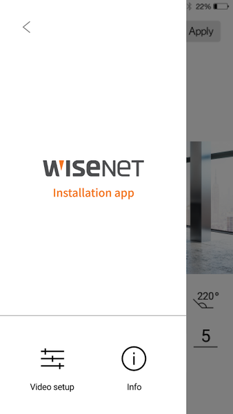 Wisenet Installation - عکس برنامه موبایلی اندروید