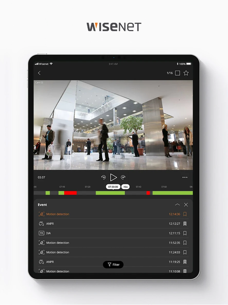Wisenet mobile - عکس برنامه موبایلی اندروید
