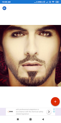 Beard Styles: Stubble Beard, M - Image screenshot of android app