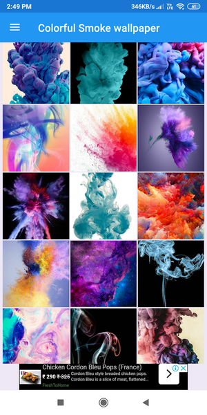 Colorful Smoke HD Wallpapers - Image screenshot of android app