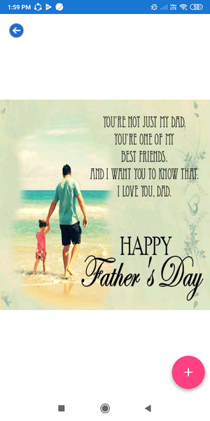 Fathers Day: Greeting, Photo F - Image screenshot of android app