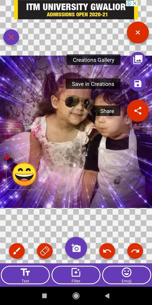 Glitter Photo Frames Editor: D - Image screenshot of android app