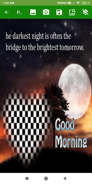 Good Night Photo Frames - Image screenshot of android app