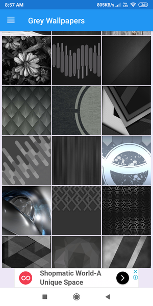 Grey HD Wallpapers - Image screenshot of android app
