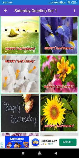 Happy Saturday Greeting - Image screenshot of android app