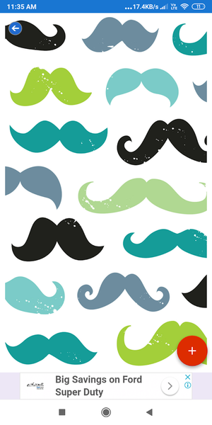 Mustache HD Wallpapers - Image screenshot of android app