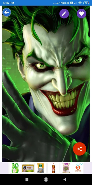 Scary Clown HD Wallpapers - Image screenshot of android app