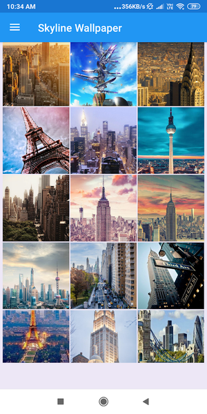 Skyline HD Wallpapers - Image screenshot of android app