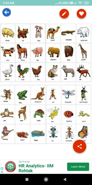 English Vocabulary Cards - Image screenshot of android app