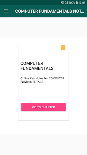 COMPUTER FUNDAMENTALS NOTES - Image screenshot of android app