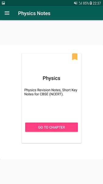 Physics Notes - Image screenshot of android app