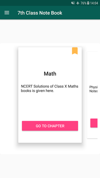 7th Class Notes - Image screenshot of android app