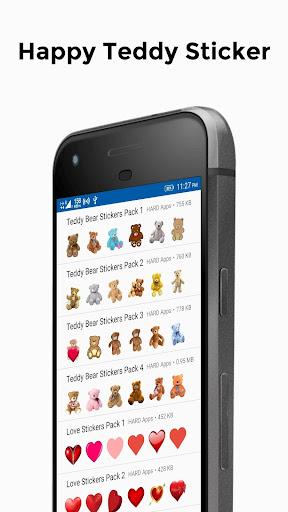 TeddyBear Sticker For Whatsapp - Image screenshot of android app