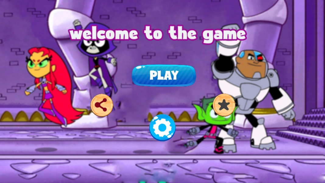 Teen titans Game adventure - Gameplay image of android game
