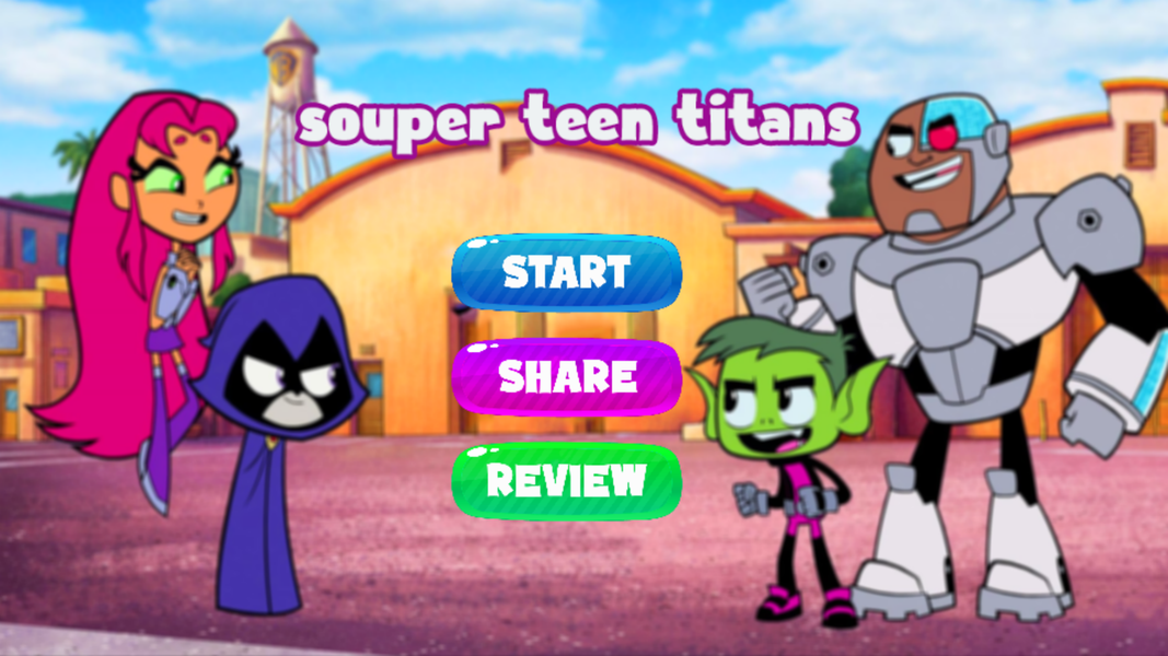 Teen titans Game adventure - Gameplay image of android game