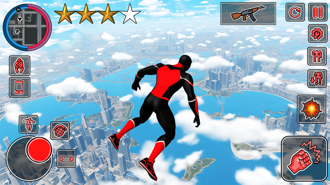 Rope Hero Gangster Crime Mafia - Gameplay image of android game