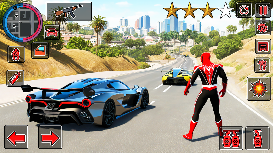 Rope Hero Gangster Crime Mafia - Gameplay image of android game