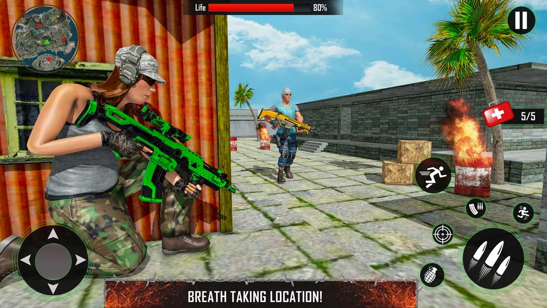 FPS Shooting Game Offline 2023 - Gameplay image of android game