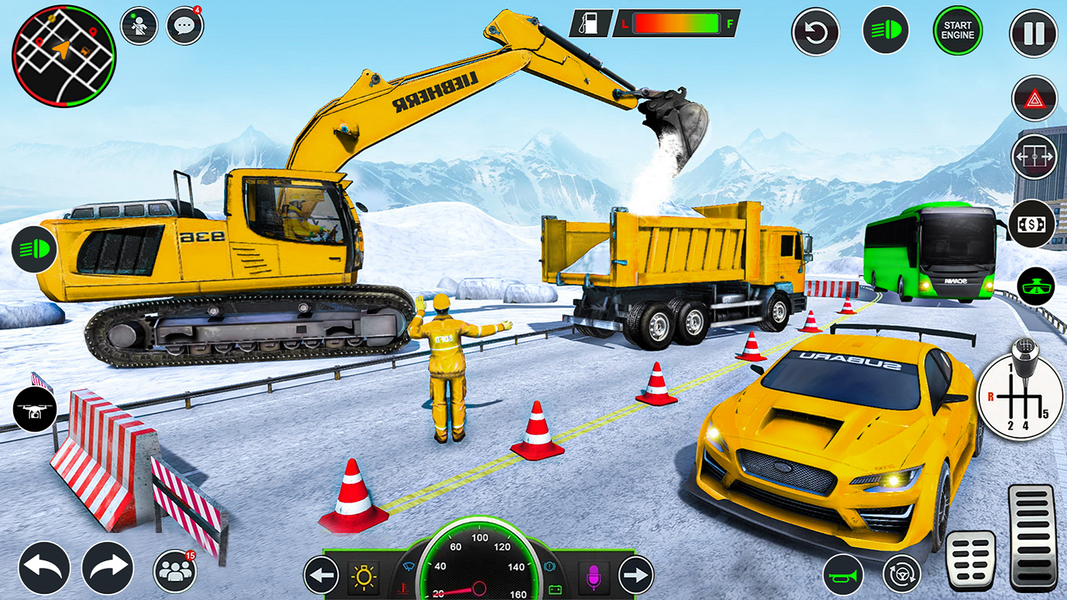 JCB Backhoe Loader Driving - Gameplay image of android game