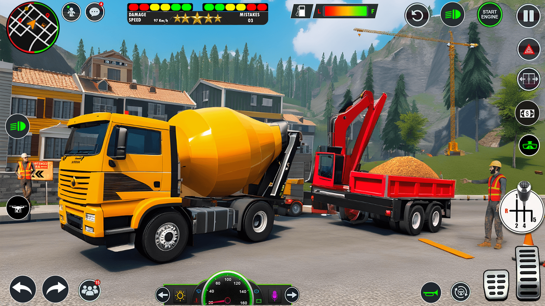 JCB Backhoe Loader Driving - Gameplay image of android game