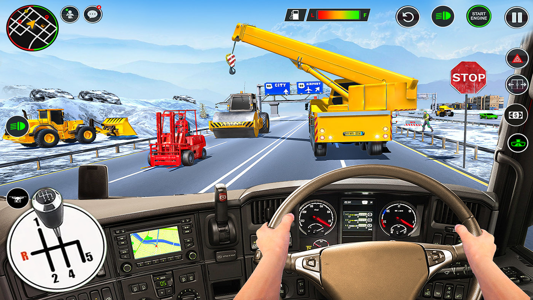 JCB Backhoe Loader Driving - Gameplay image of android game