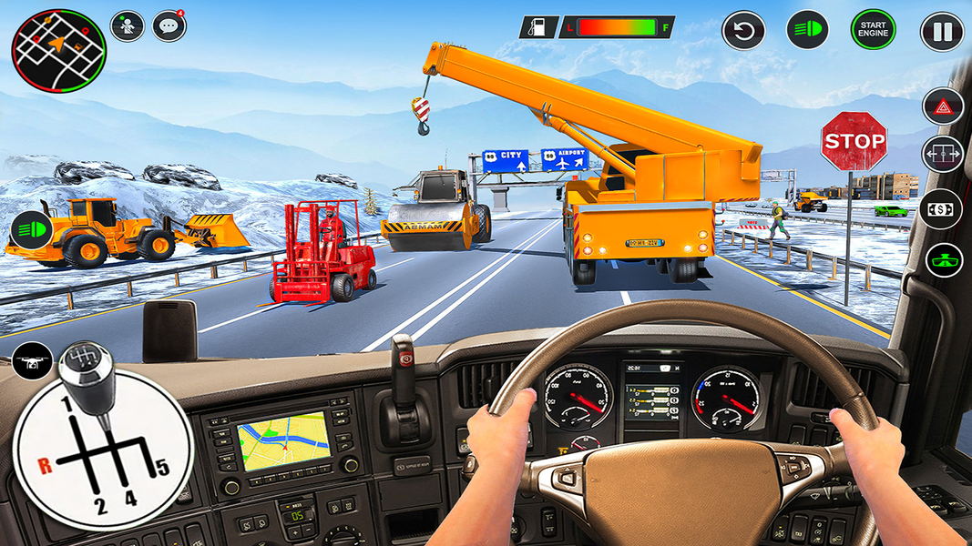 JCB Backhoe Loader Driving - Gameplay image of android game