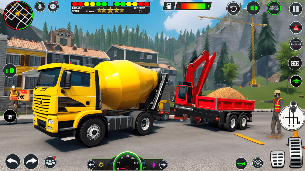 JCB Backhoe Loader Driving - Gameplay image of android game