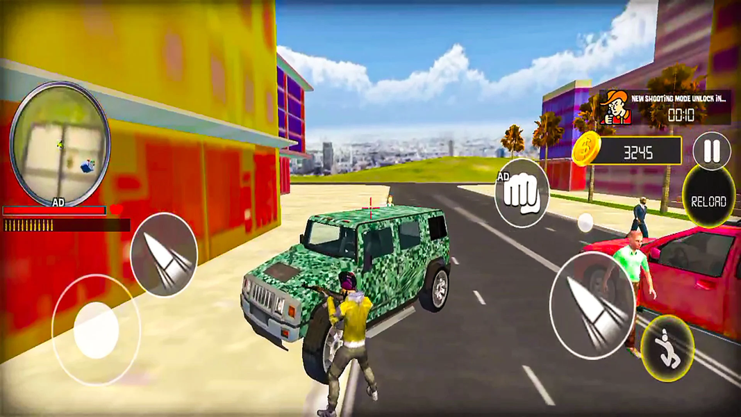 Gangster Crime City Offline - Gameplay image of android game