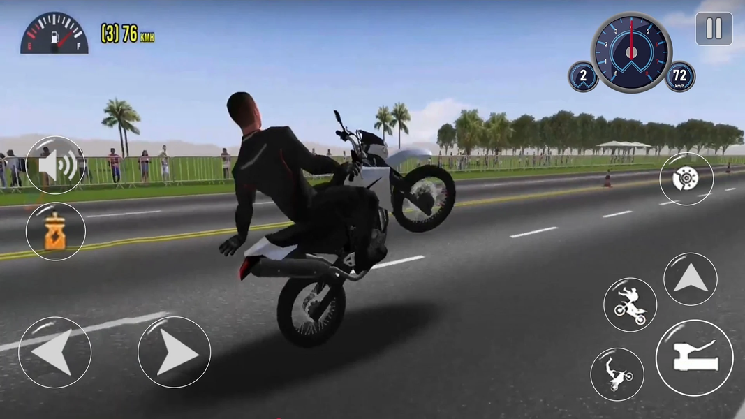Moto Wheelie 3D - Bike Games - Gameplay image of android game