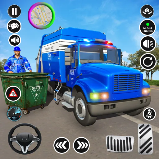 Garbage Truck Games 2024 - عکس بازی موبایلی اندروید