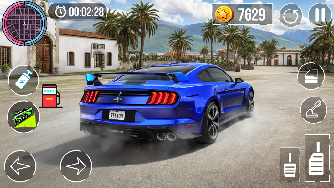 Crazy Car Drifting and Driving - Gameplay image of android game