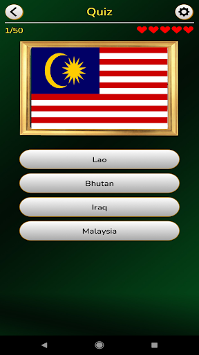 Asia Flags and Maps Quiz - Image screenshot of android app