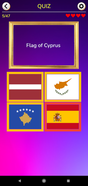 Europe Flags and Maps Quiz - Gameplay image of android game
