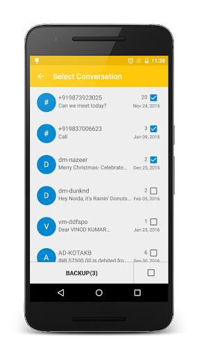SMS Backup Restore - عکس برنامه موبایلی اندروید