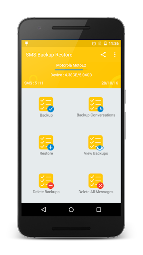 SMS Backup Restore - عکس برنامه موبایلی اندروید