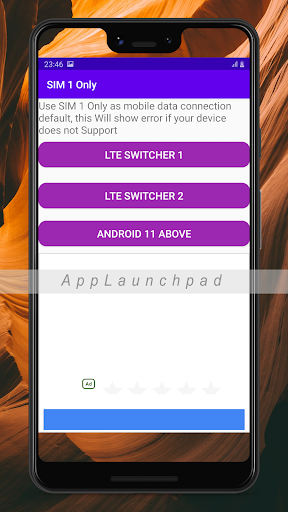 Force LTE Only Switch (4G/5G) - Image screenshot of android app