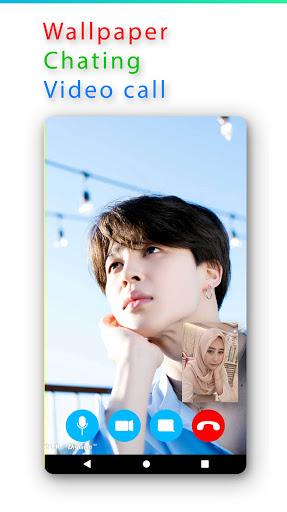 Chat with BTS JIMIN-video call - عکس برنامه موبایلی اندروید