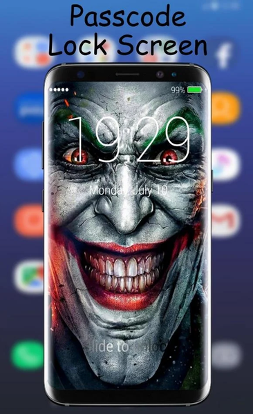 Joker Lock Screen - عکس برنامه موبایلی اندروید