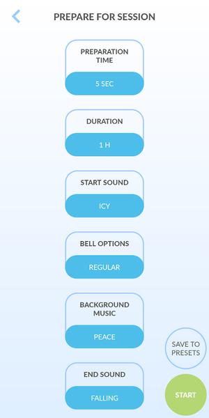 Meditation Timer & Log - Image screenshot of android app