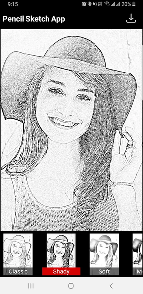 Pencil Sketch Drawing Editor - Image screenshot of android app