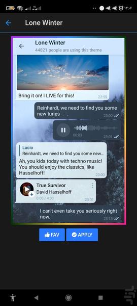 telegram تم - Image screenshot of android app