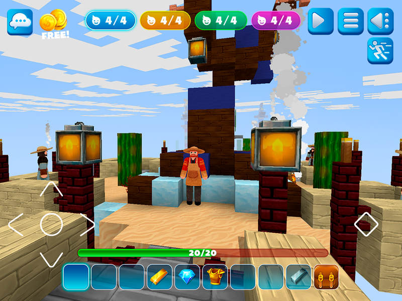 Bed Fight: Blocky Wars Craft - Gameplay image of android game