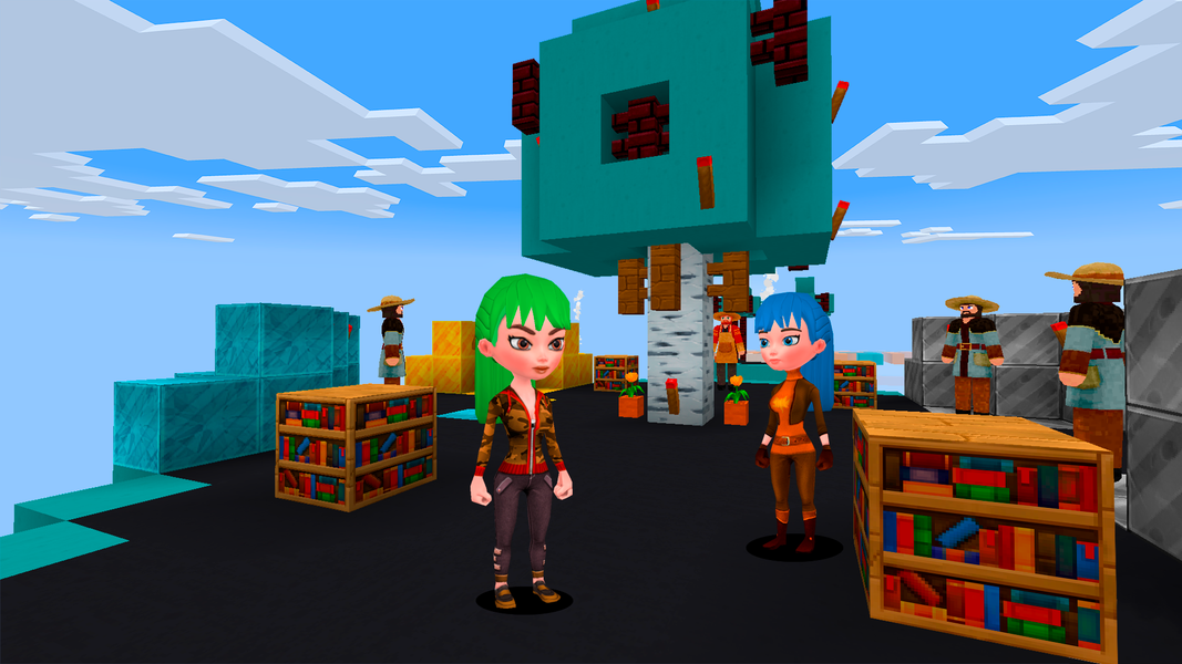 Bed Fight: Blocky Wars Craft - Gameplay image of android game